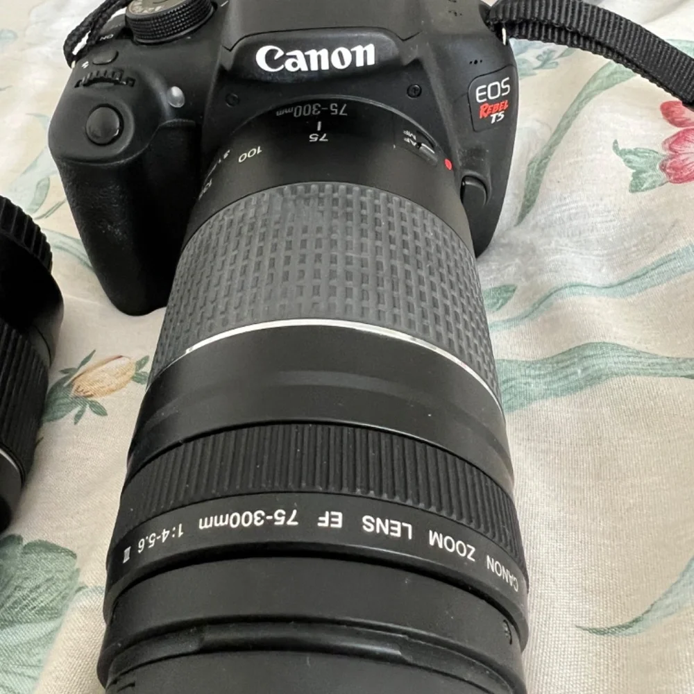 Canon Rebel t5 body with lenses and bag