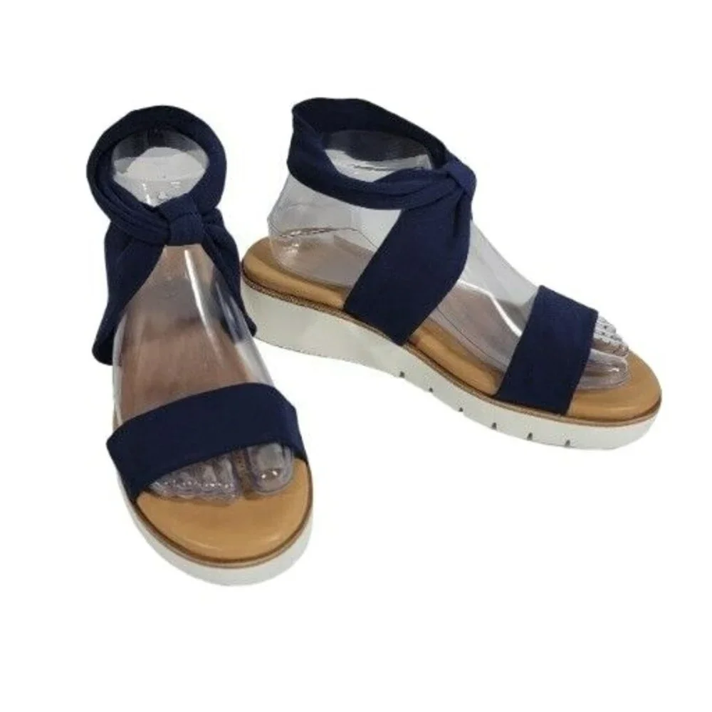 Corso Como Blayke Women's Sandals Blue Ankle Wrap Size 8M