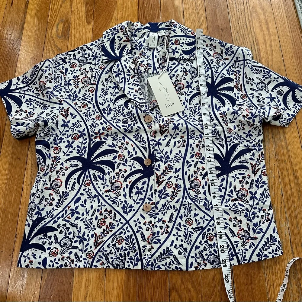 Joie boho batik print pattern linen blend shorts and top set, NWT