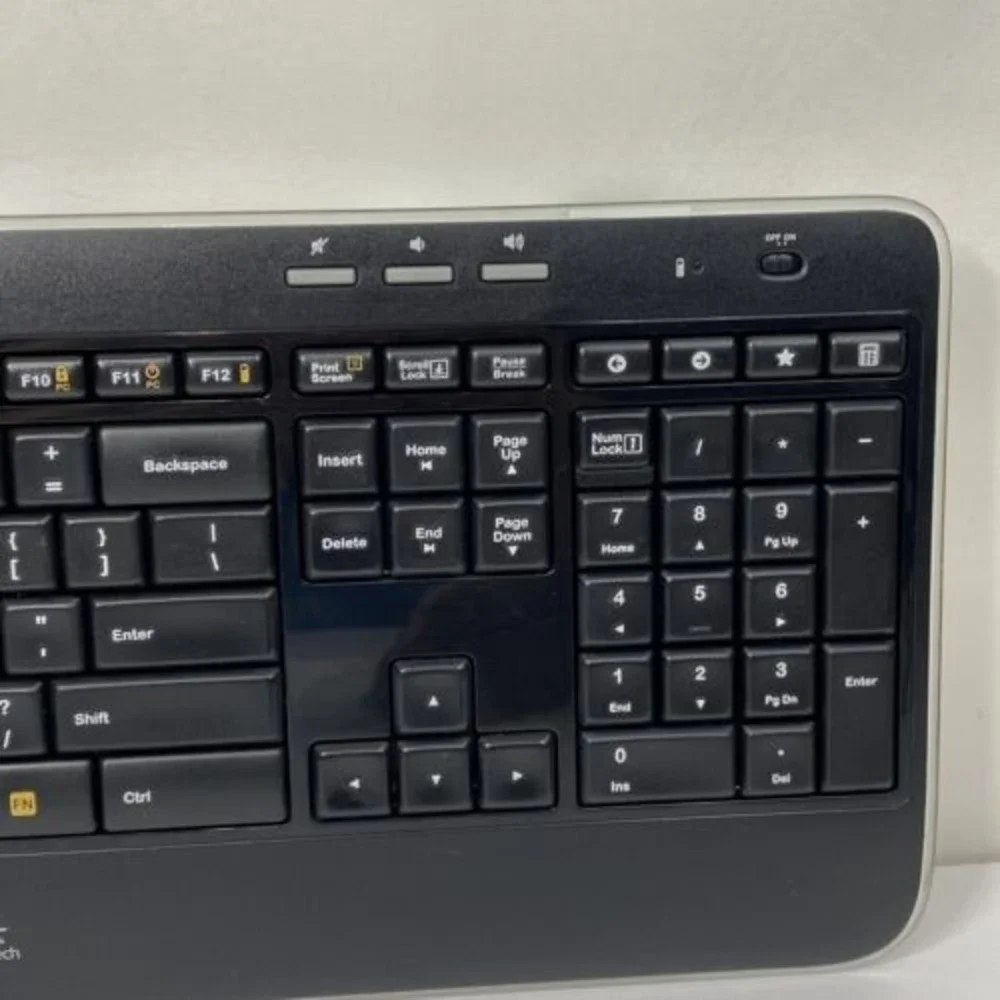 Logitech K520 USB Nano Wireless Comfort Keyboard Black NO RECEIVER