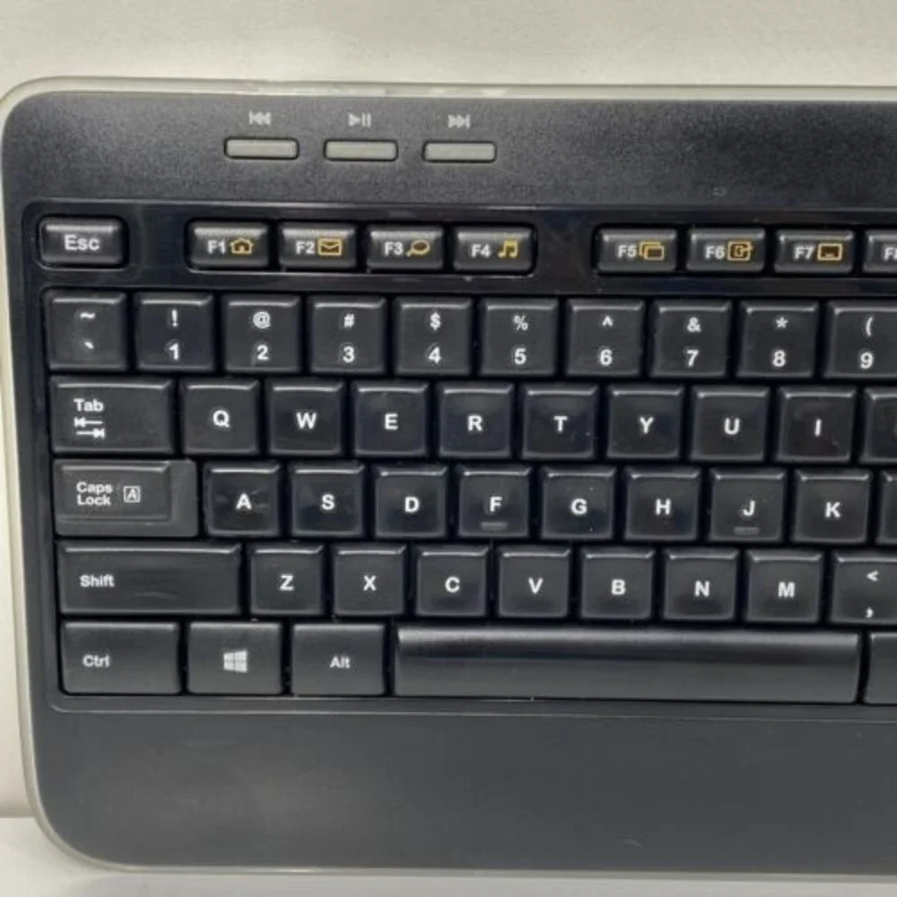 Logitech K520 USB Nano Wireless Comfort Keyboard Black NO RECEIVER