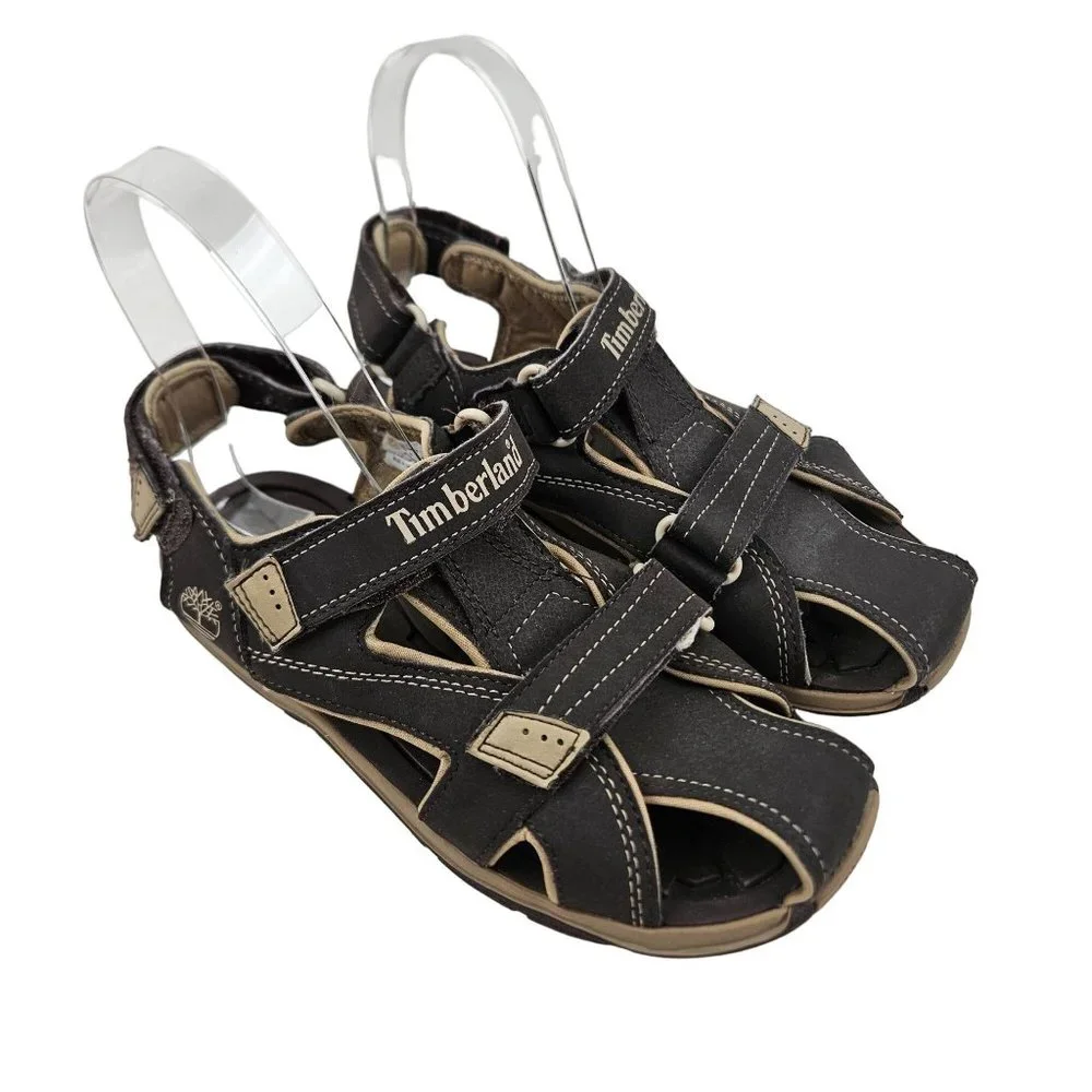 Timberland Shoes Youth Boys 3 Brown Mad River 2 Strap Sport Outdoor Sandals