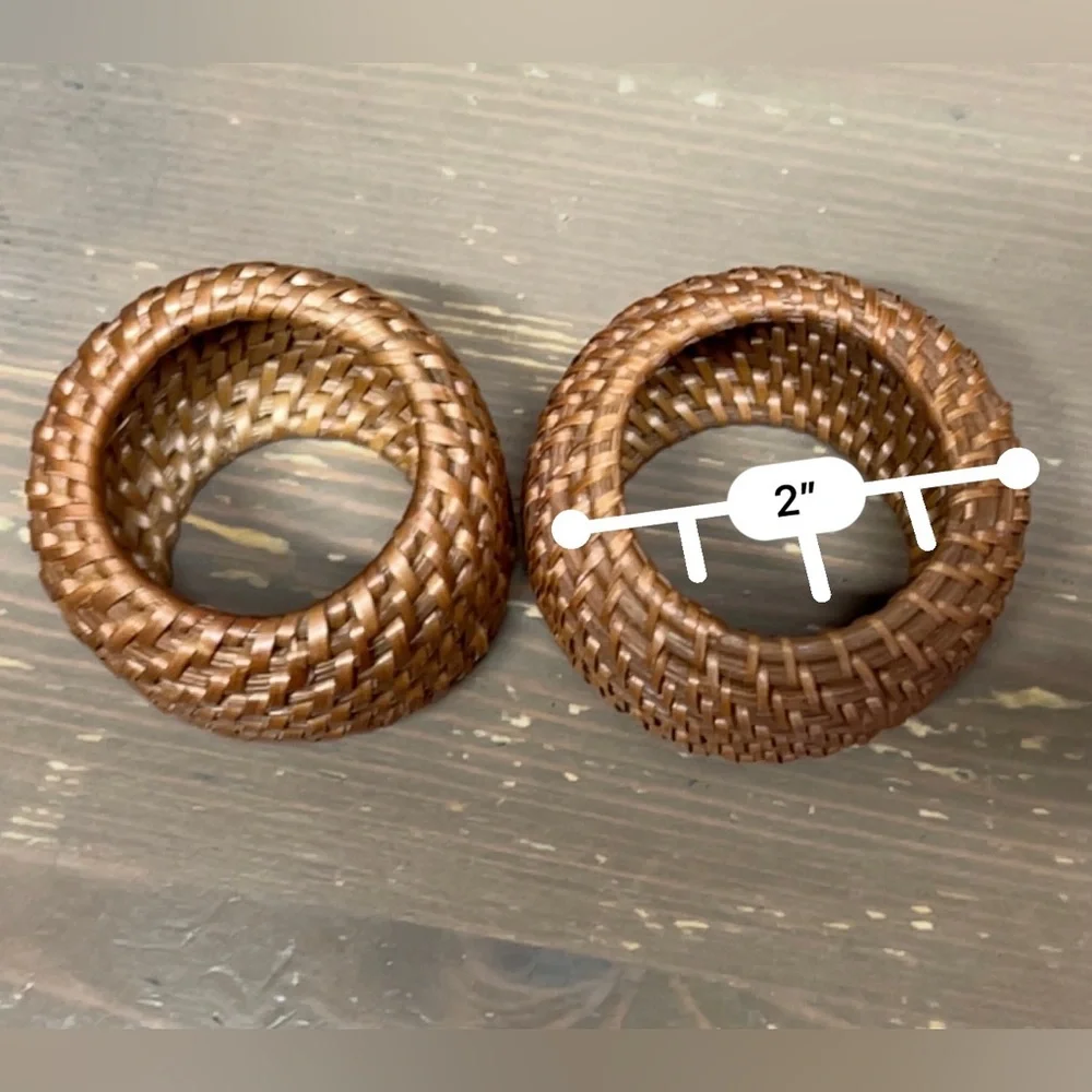 Crate&Barrel napkin x2 rings