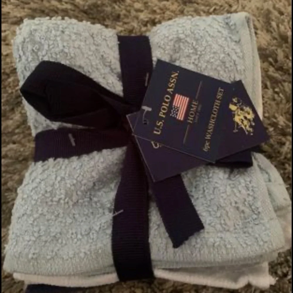 polo 6pc washcloth
