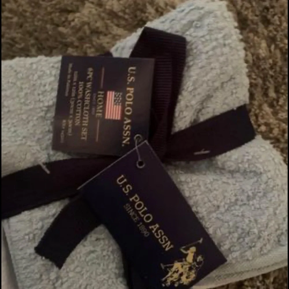polo 6pc washcloth