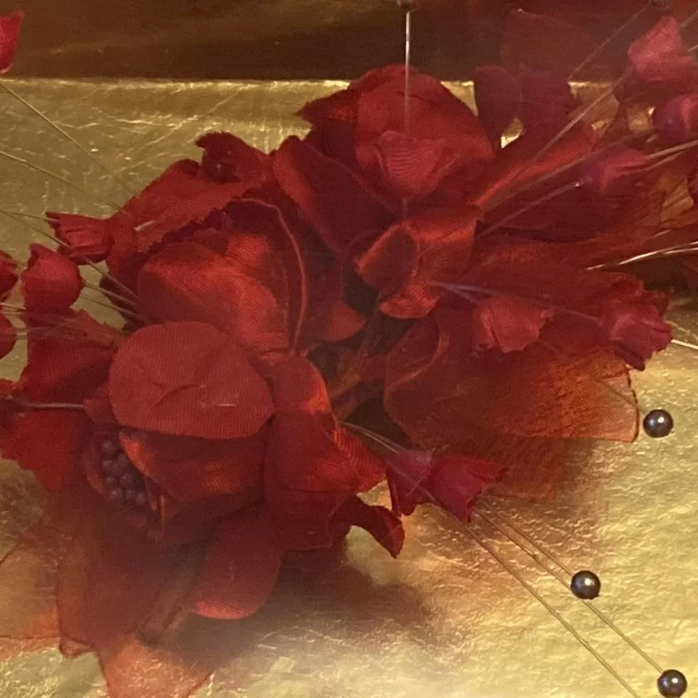 All Silk Red Floral Arrangement