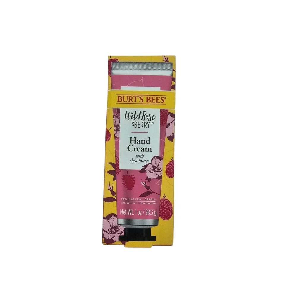 Burt's Bees Hand Cream WILD ROSE & BERRY w/ Shea Butter 1 oz