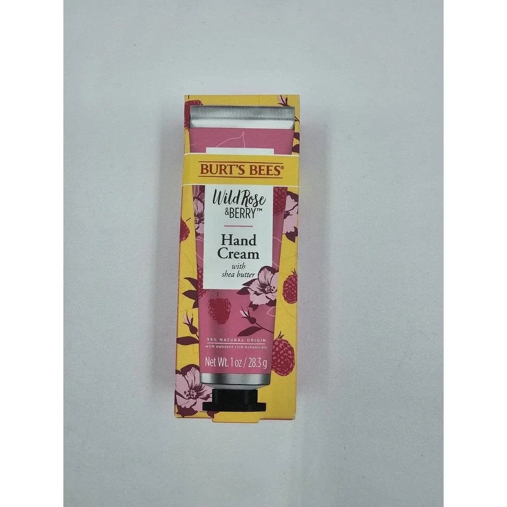Burt's Bees Hand Cream WILD ROSE & BERRY w/ Shea Butter 1 oz