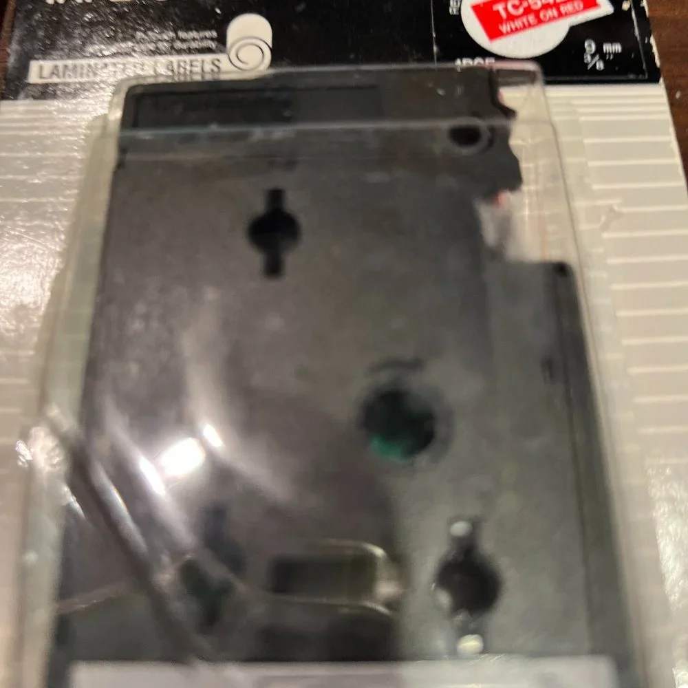 BROTHER CASSETTE FOR P-TOUCH LABEL MAKER, 3/8