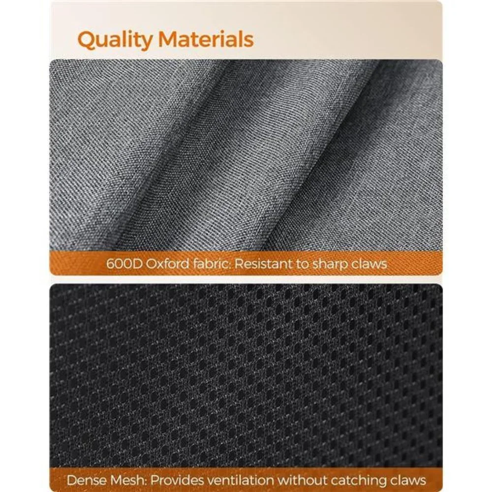 Dog Playpen, Oxford Fabric Dog Fence, Octagon Dog Crate, Dark and Light Gray, M