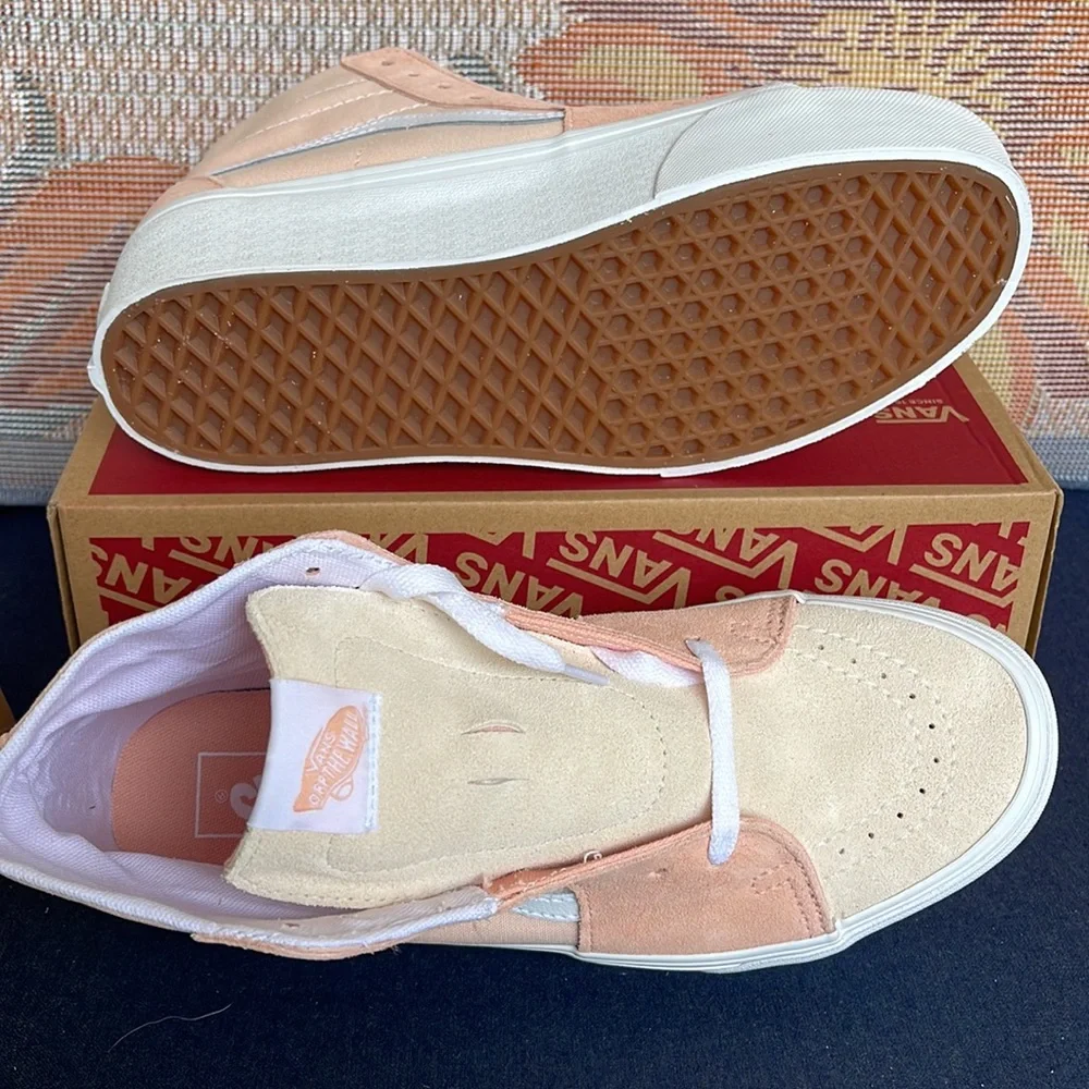 Vans WMNS Sk8-Hi Tapered Color Block Peach VN0A5JMKBOD Platforms Sneakers