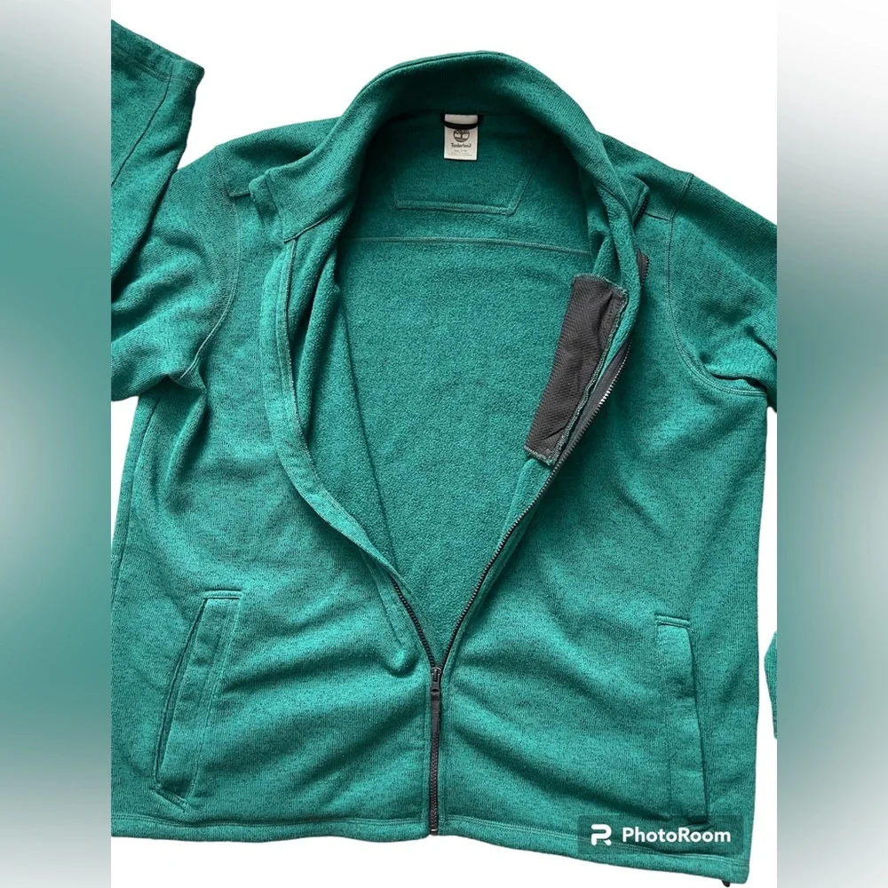 Timberland Men's Size XXL /TTG Green Full Zip Fleece Jacket