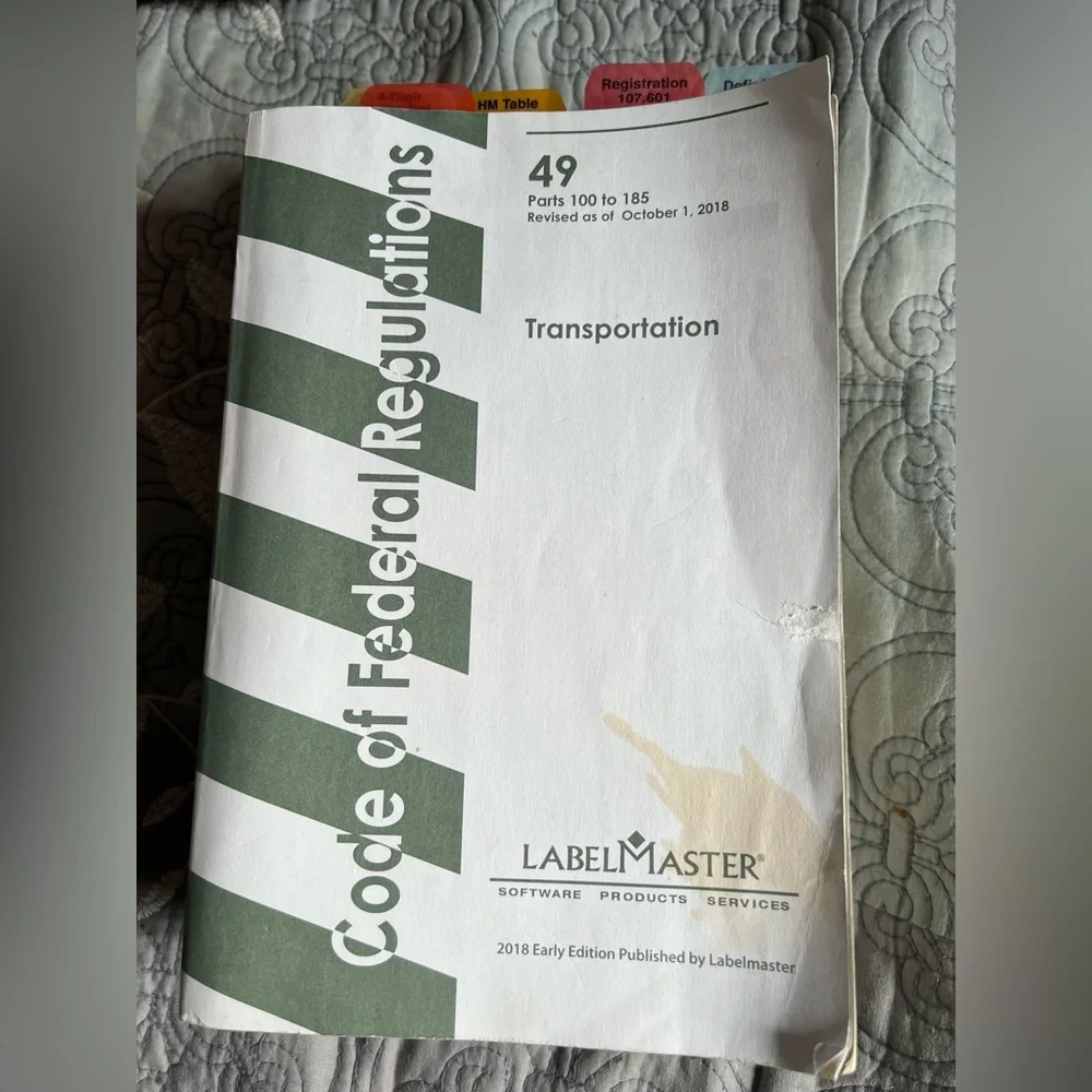 Code of Federal regulations book
