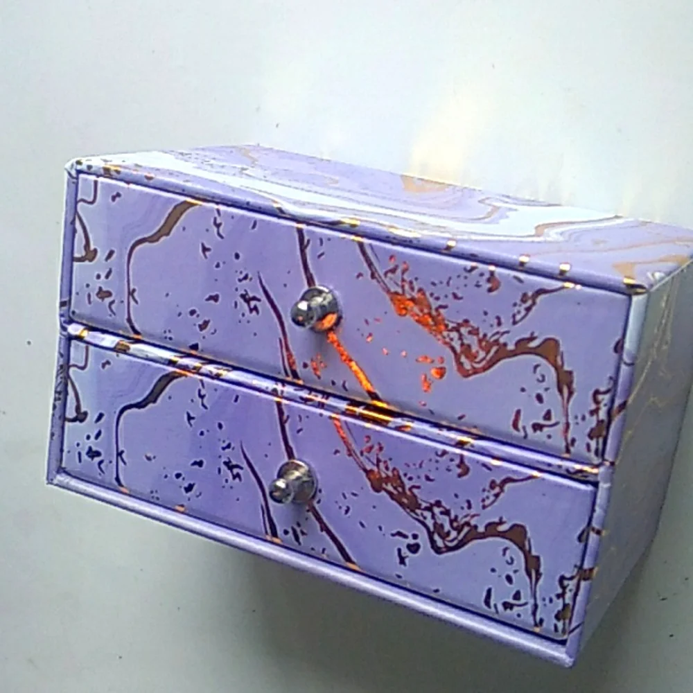 Purple Jewely Holder with Drawers