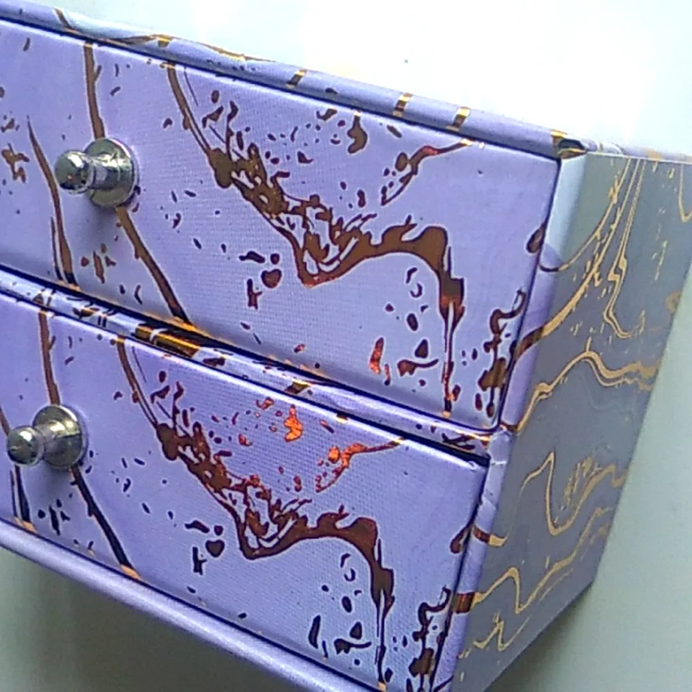 Purple Jewely Holder with Drawers