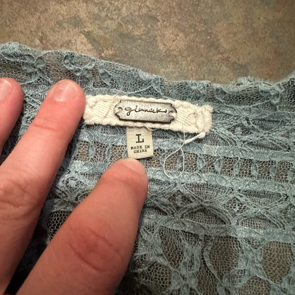 Buckle Gimmicks Lace Blouse