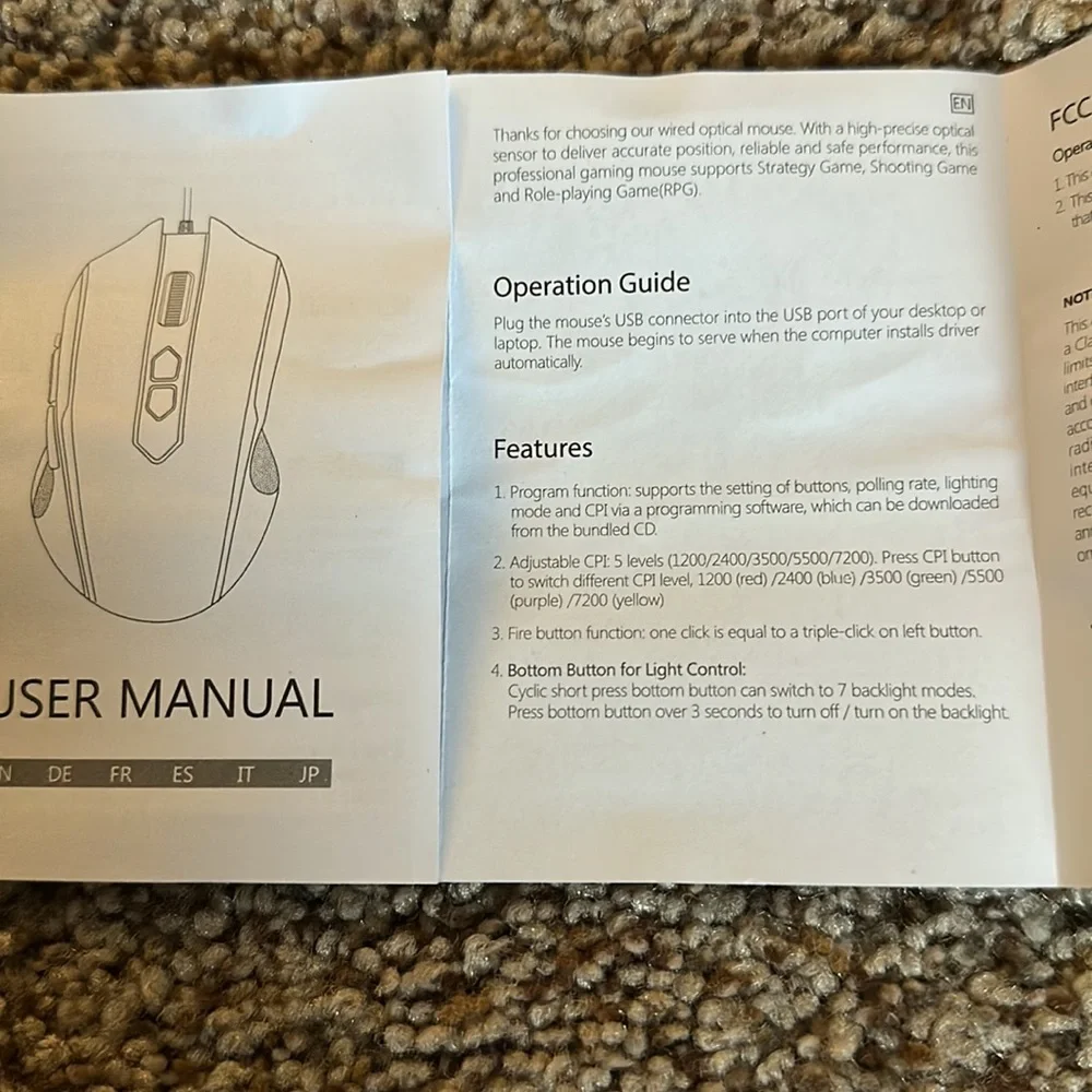 N/A wired mouse
