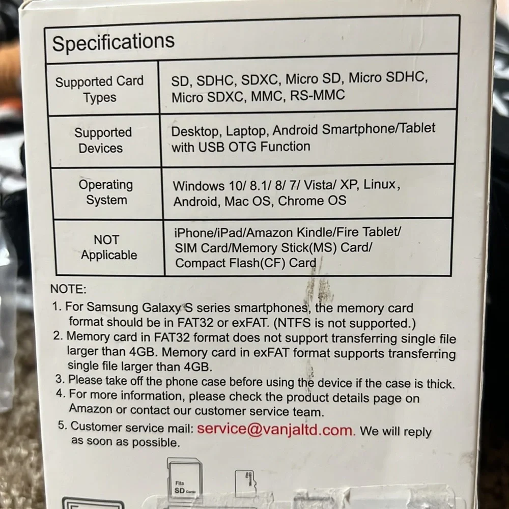 vanja adaptor card