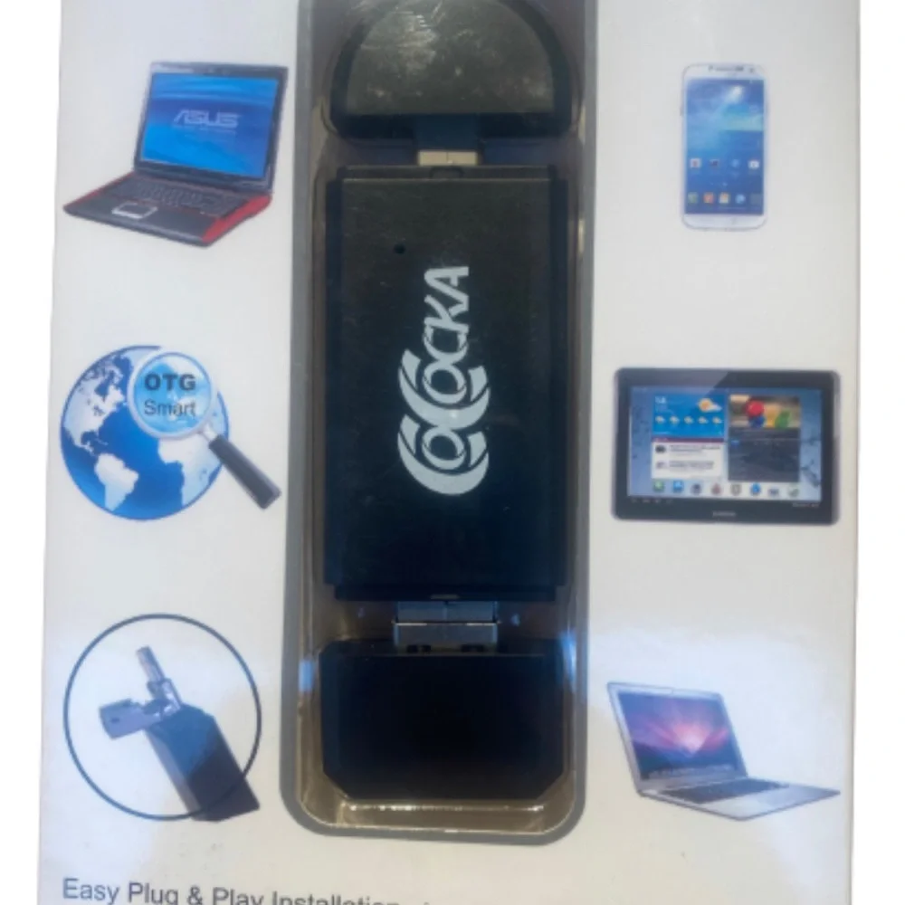 COCOCKA SD Card Reader, 3 in 1 USB-C USB-A Micro USB Camera Memory Card Reader