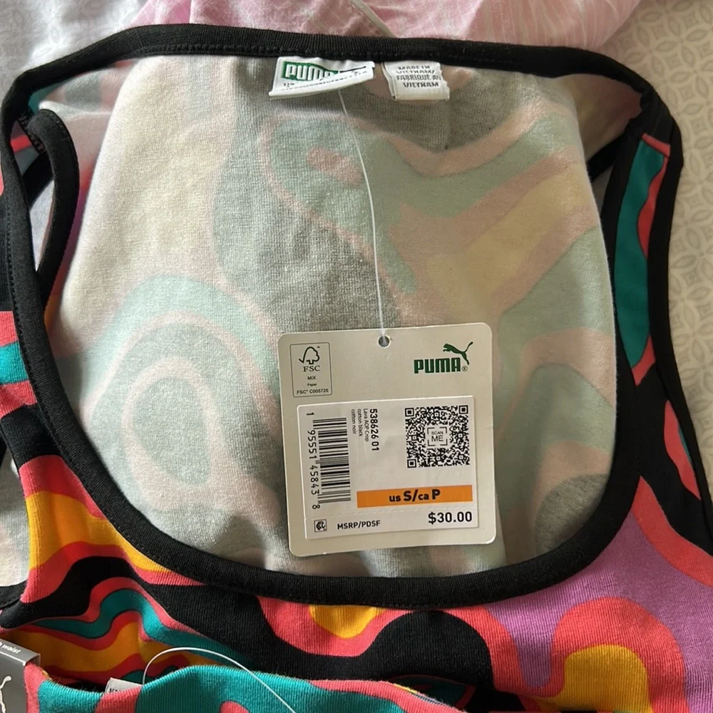 PUMA 2-PIECE ACTIVEWEAR SHORTS TOP SET SIZE S MSRP $70.00 NWT