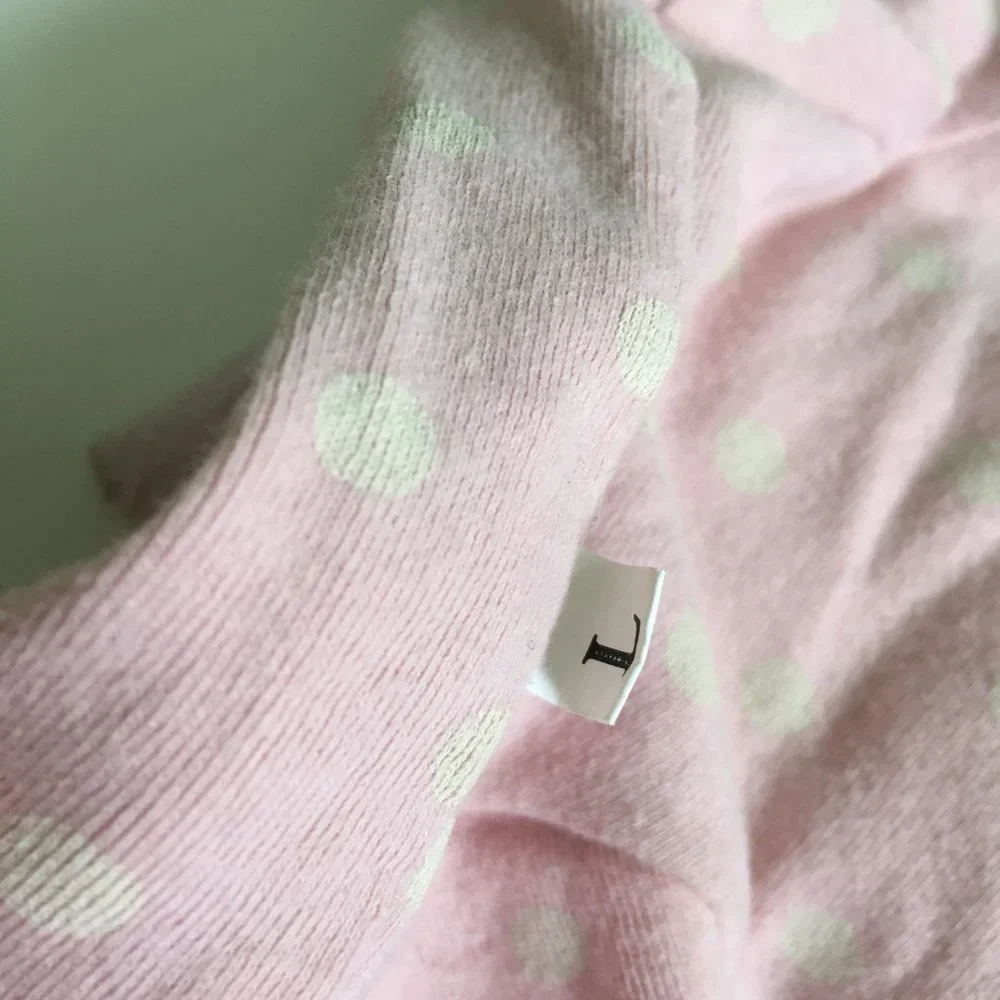 Dog Clothes Pink Fleece Polka Dots with Wing Size Large Made in Korea