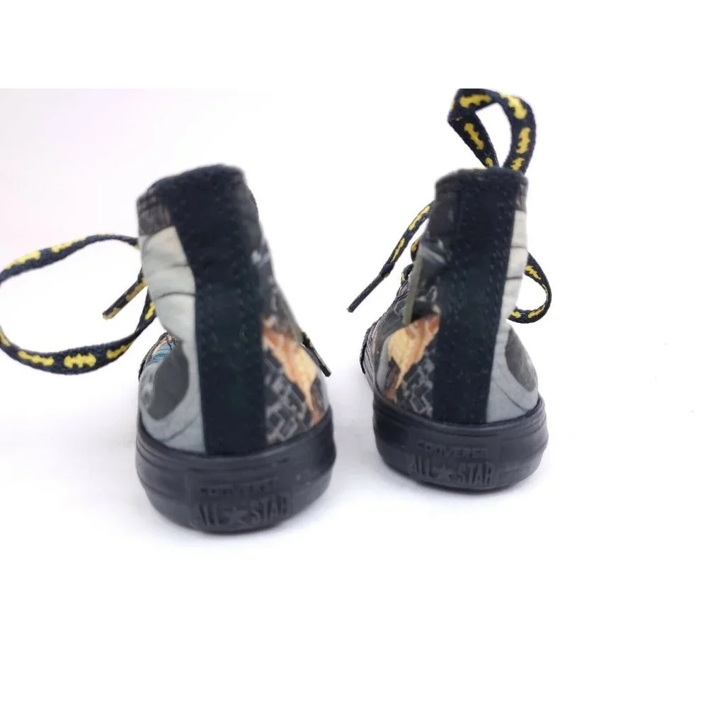 Converse Chuck Taylor All Star Hi-Top Toddler Sneaker Size 4 Batman Theme