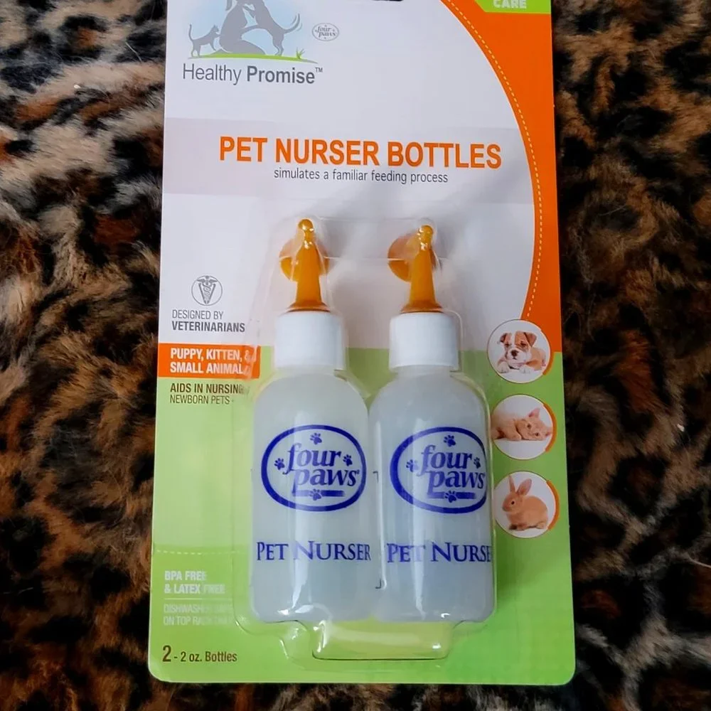 Pet Kitten Puppy Nursing Bottles 2 pack ea. New!