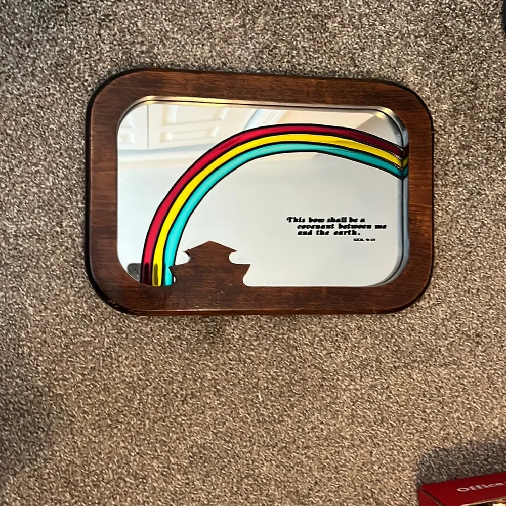 Noah’s Ark mirrored wall hanging