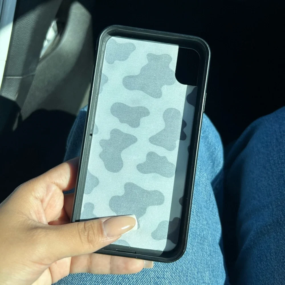Wild Flower iPhone Xr Case (cow print)