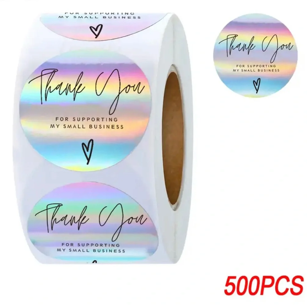500 THANK YOU STICKERS NEW 1”