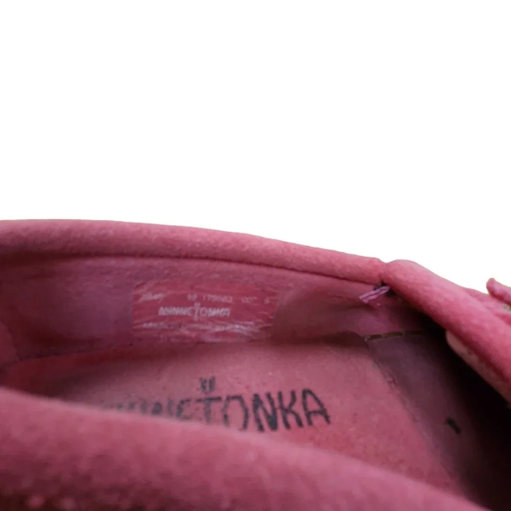 Minnetonka moccasins pink