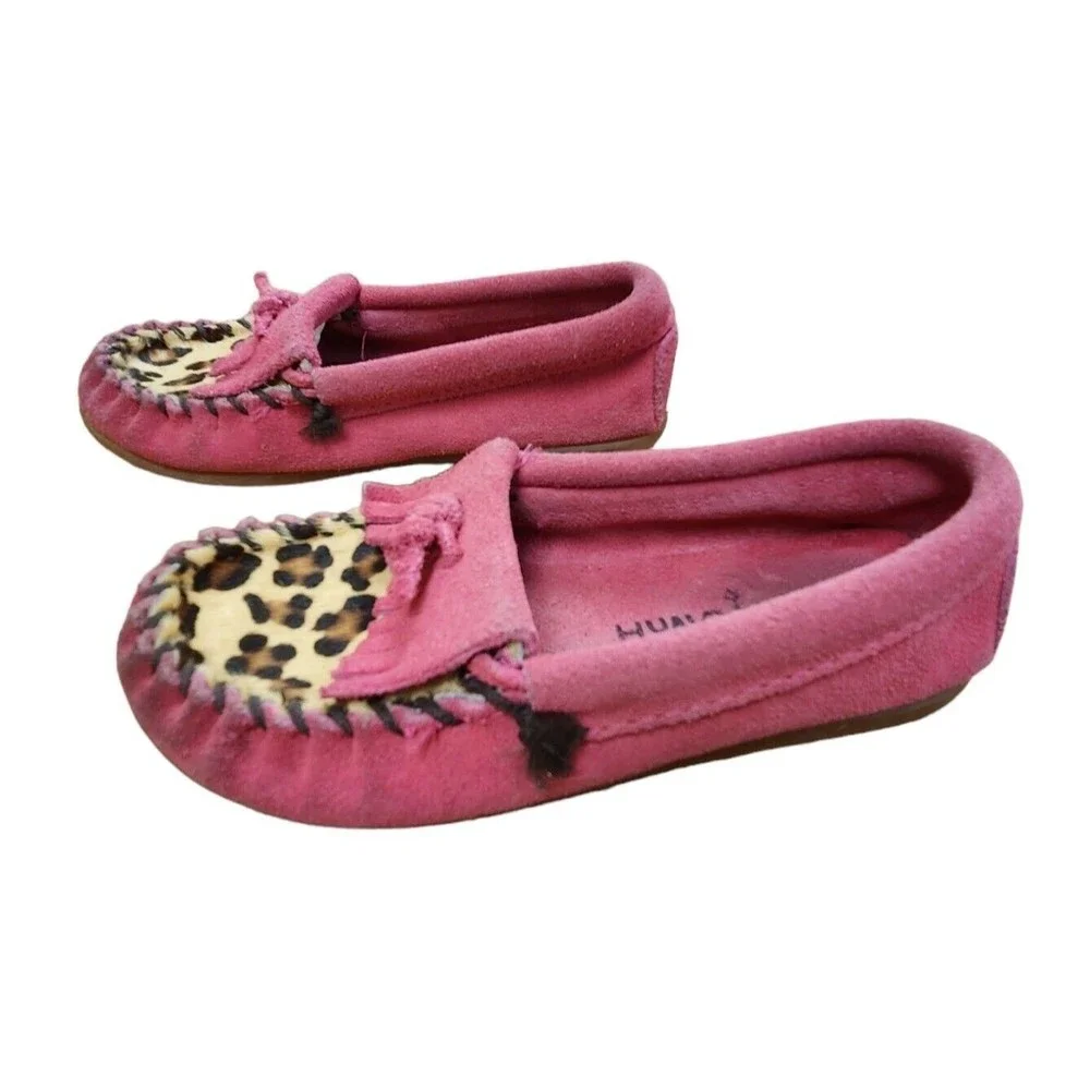 Minnetonka moccasins pink