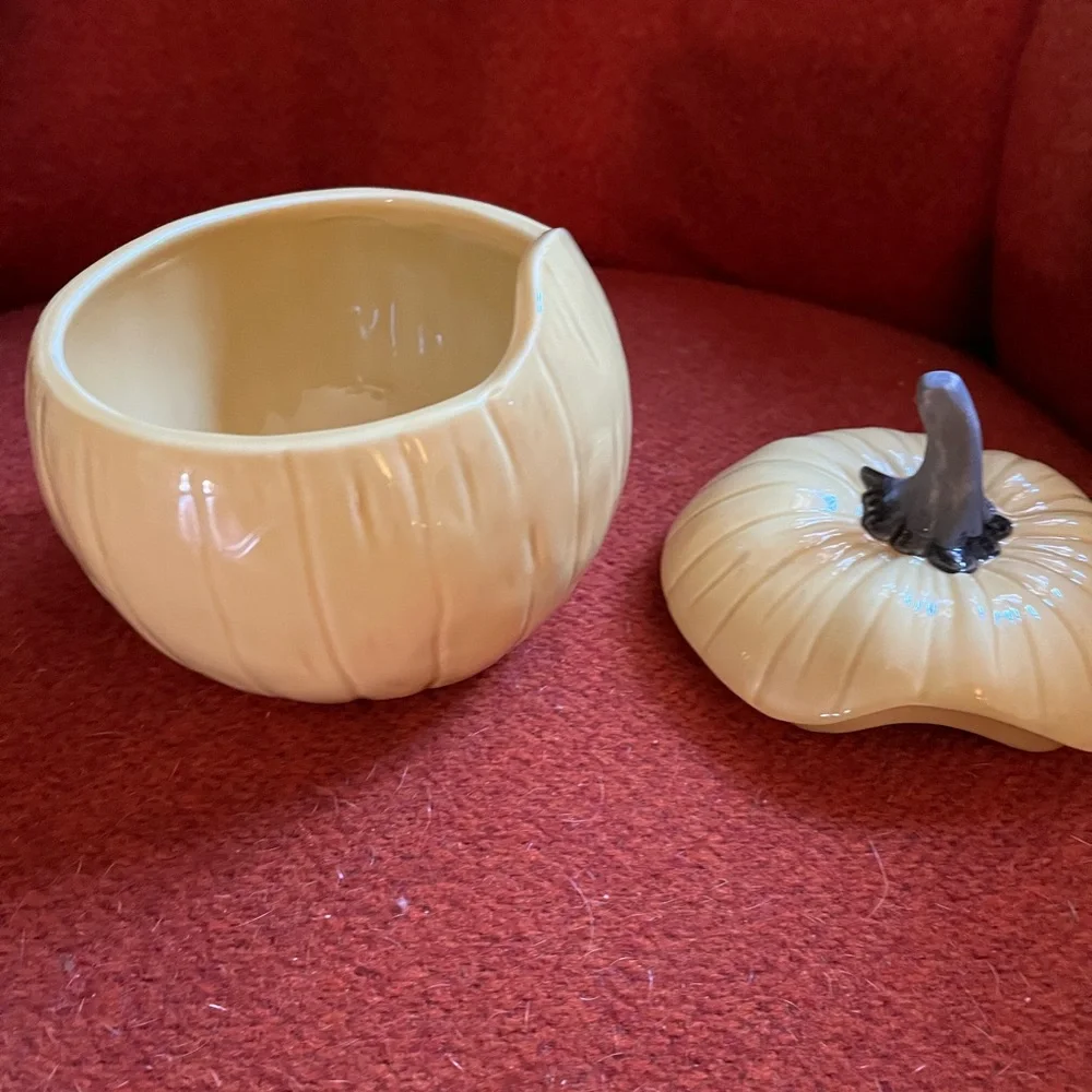 Crate&Barrel pumpkin bowl
