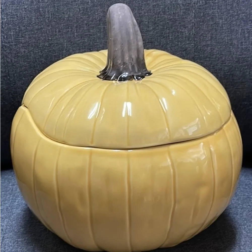 Crate&Barrel pumpkin bowl