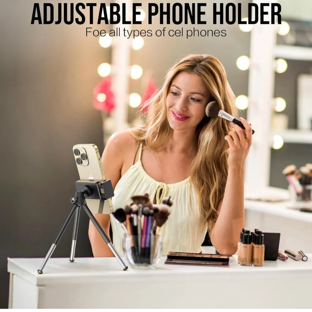 Lightweight Mini Tripod, Tripod Mount Cell Phone Holder Table Stand