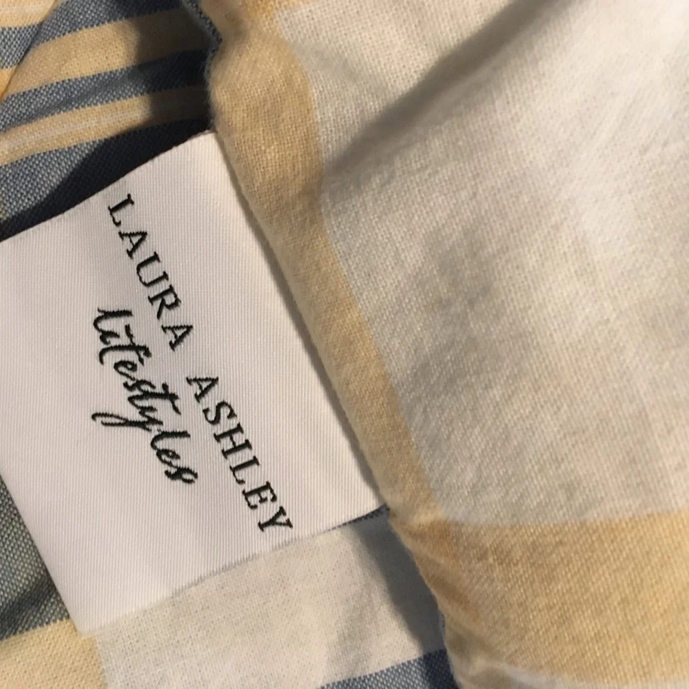 COPY - Have 2 LauraAshley Reversible Twin Comforters ea80”L,69”W. This is for 1…