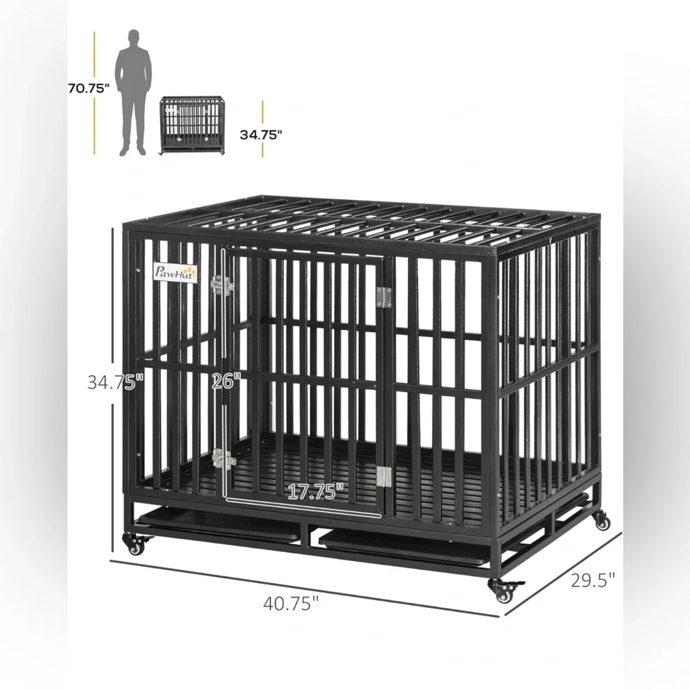 Pawhut wheels crate