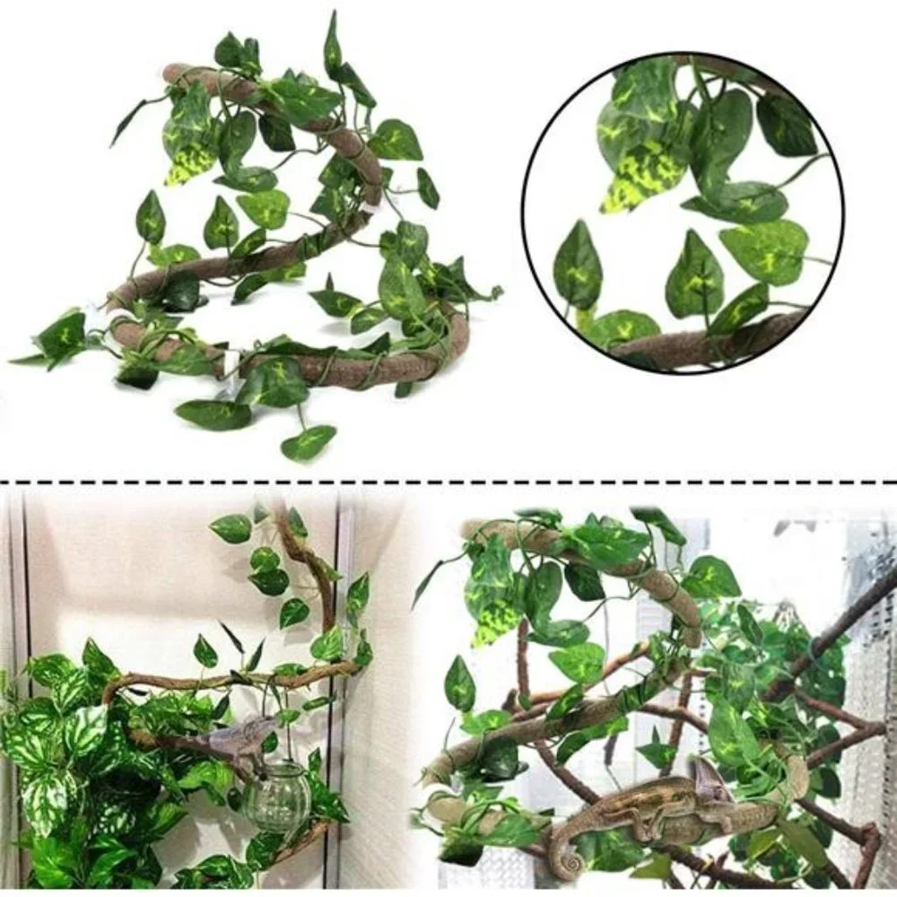 Bearded Dragon Tank Accessories,Lizard Habitat Hammock Reptile Natural Coconut