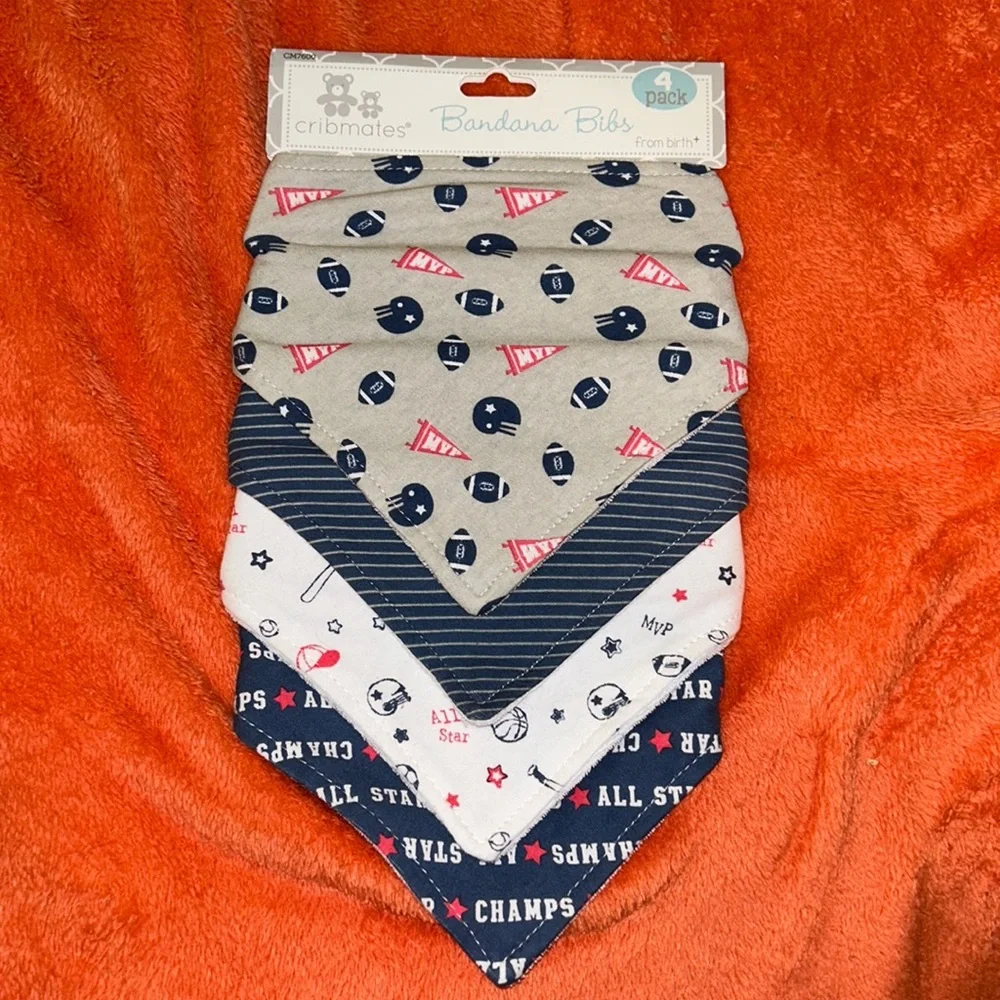 Boy Football 🏈 Bibs Set of 4