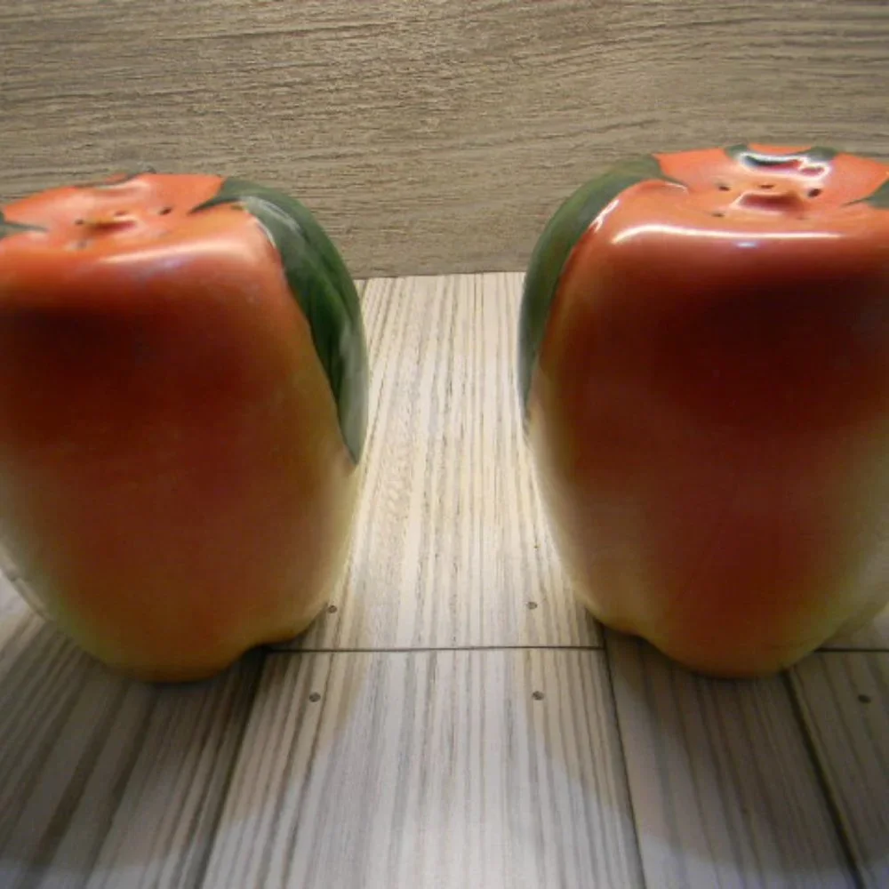 Set of Vintage Hull Blushing Apple Salt & Pepper Shakers