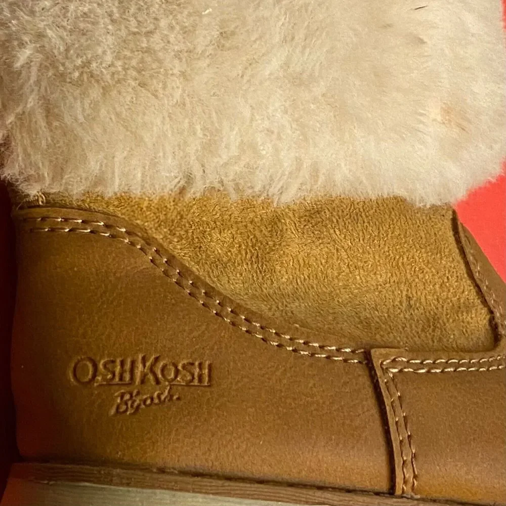 Oshkosh B'gosh Duchess Faux Fur Tan Boots Toddler Girl’s Size 7