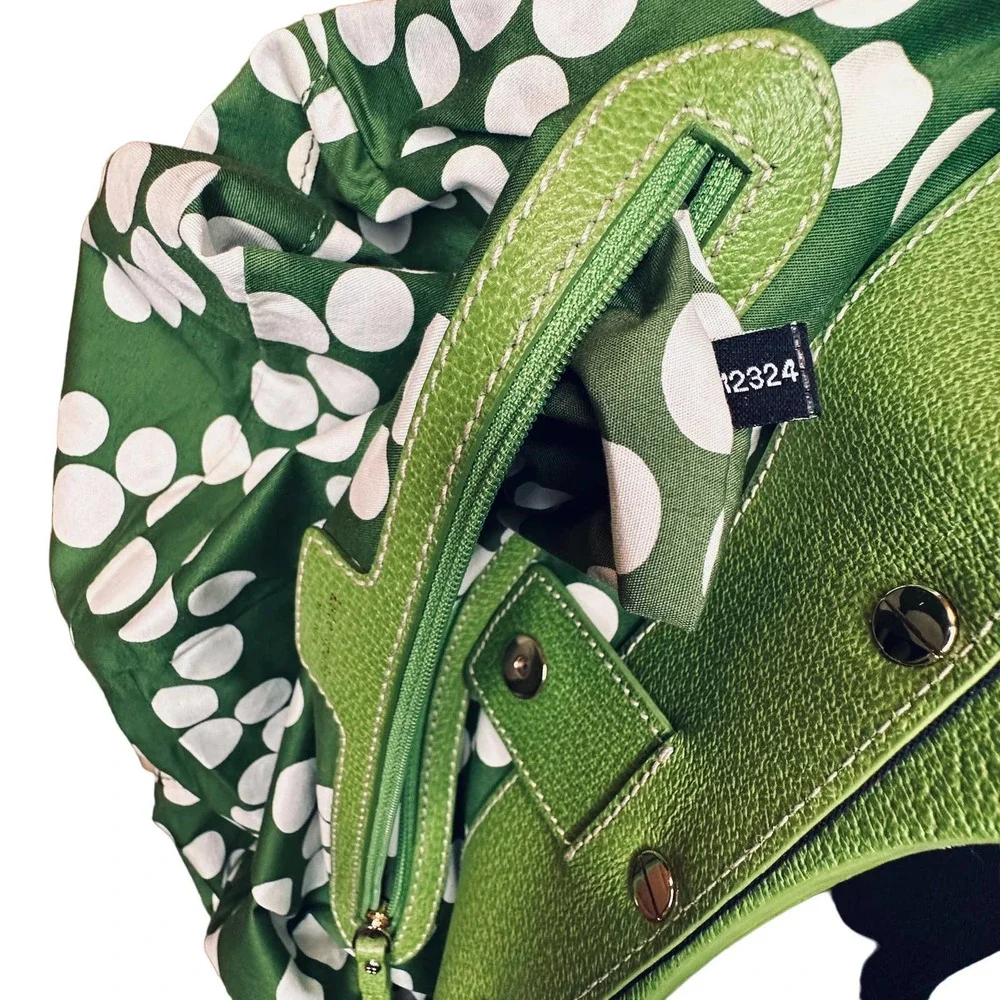 Kate Spade - Easton Top Handled Green and Black Purse