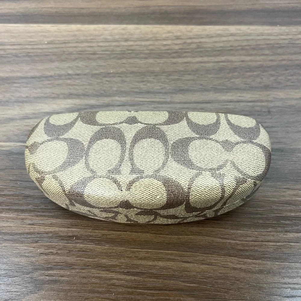Coach Signature Logo Hardshell Glasses Case