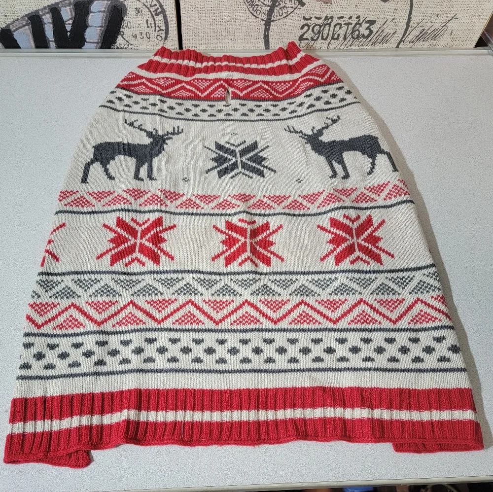 Holiday dog sweater