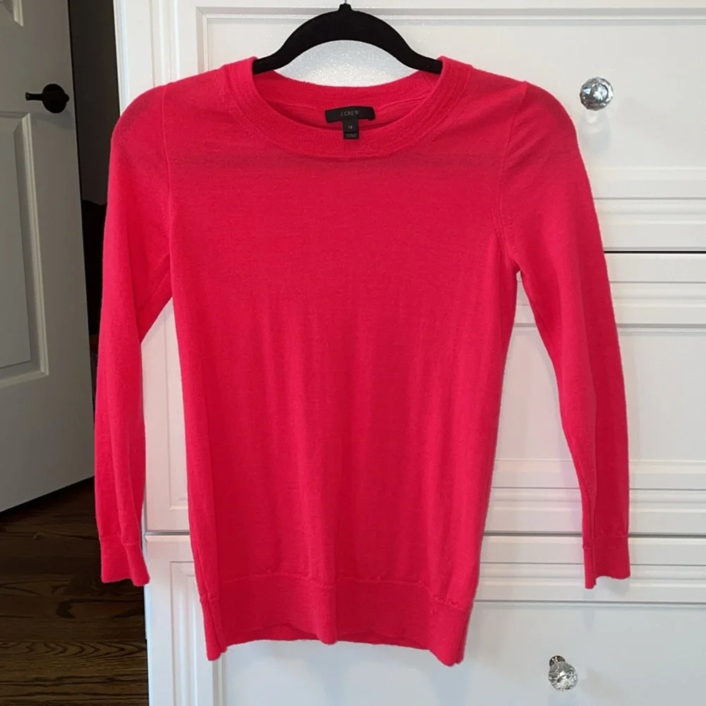J. Crew Merino Wool Pink Top
