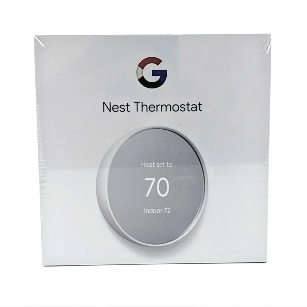 Google Nest Programmable Smart Thermostat – Snow – New & Sealed