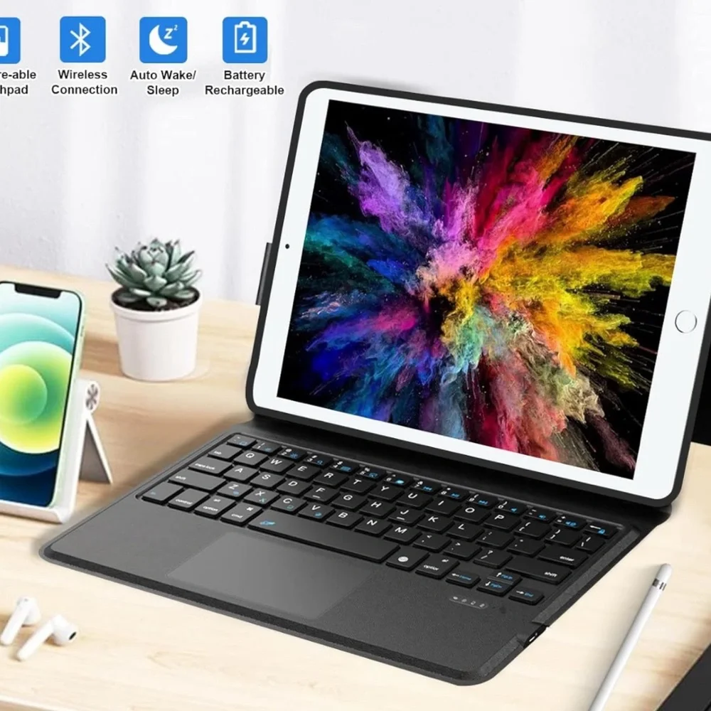 BJCGFVH6 IPad Keyboard Case for iPad9/8/7th Gen 10.2inch/iPad Pro 10.5