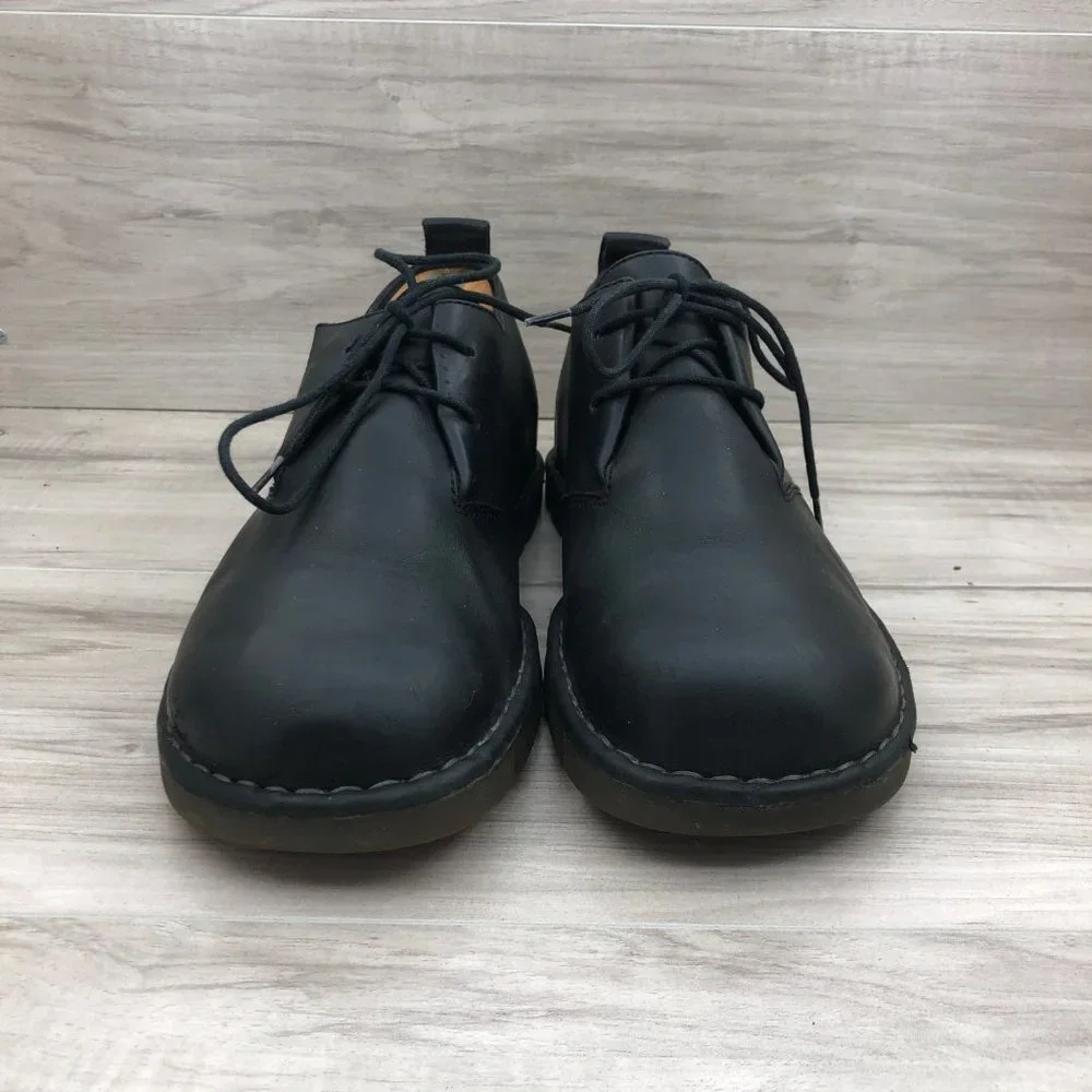 Cole Haan Shoes Mens 11 M Black Leather Lace Up Chunky Chukka Casual