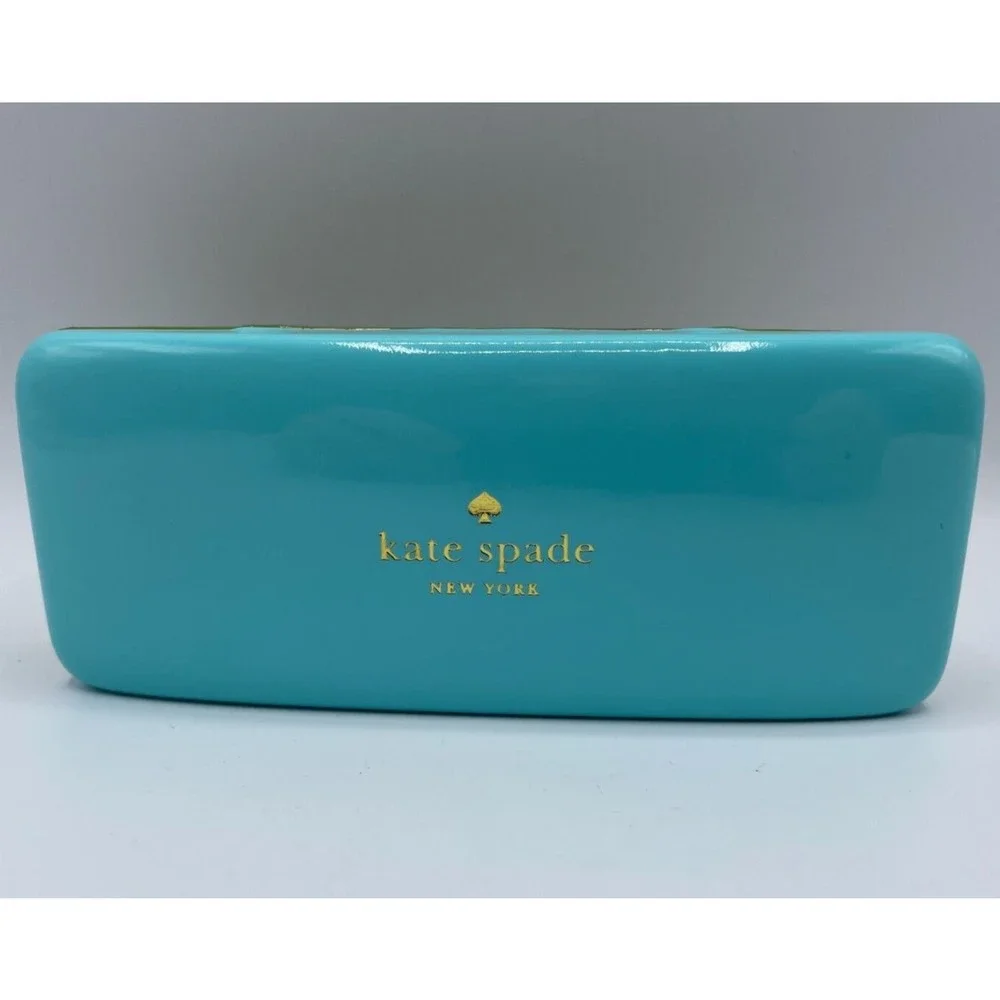 KATE SPADE New York Eyeglass Case  Hard Clam Shell GREEN/BLUE