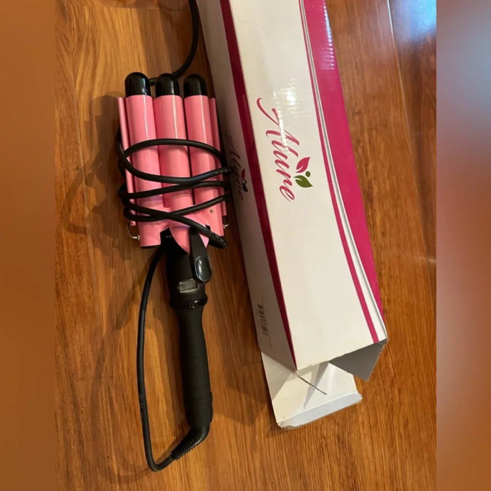 New Alure 3 barrel curling iron wand with temp display.